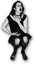 single girl cowering, black and white 210 pixel.png